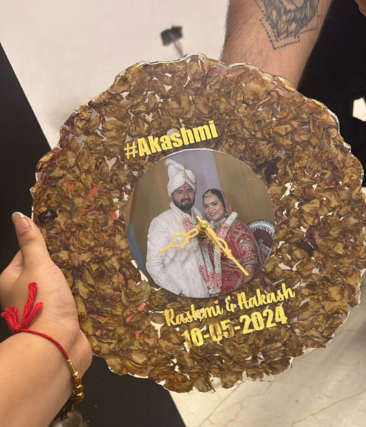 Floral Time Keepsake Clock