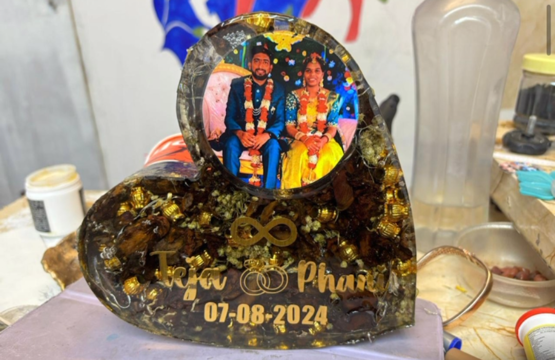 Luminous Heart Memory Plaque