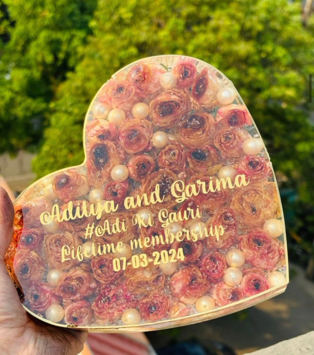Varmala Heart Keepsake Plaque