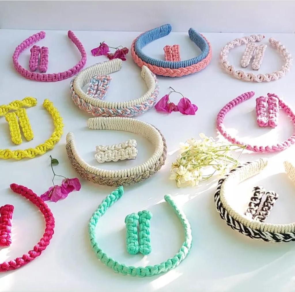Personalized handmade Headband and clips