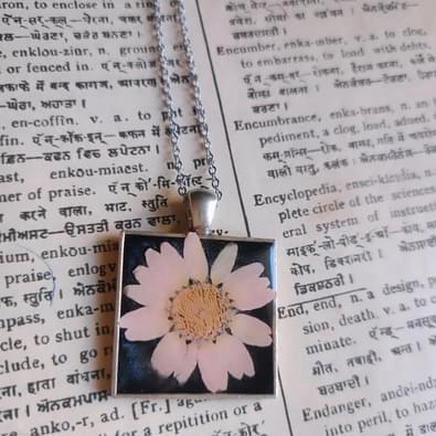 Resin Square Shaped Pendant