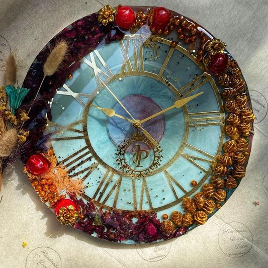 Handmade Personalized Resin Wall Clock