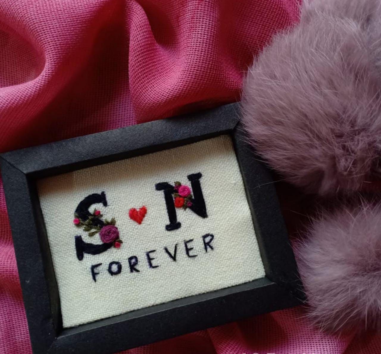 Initials Embroidery Design