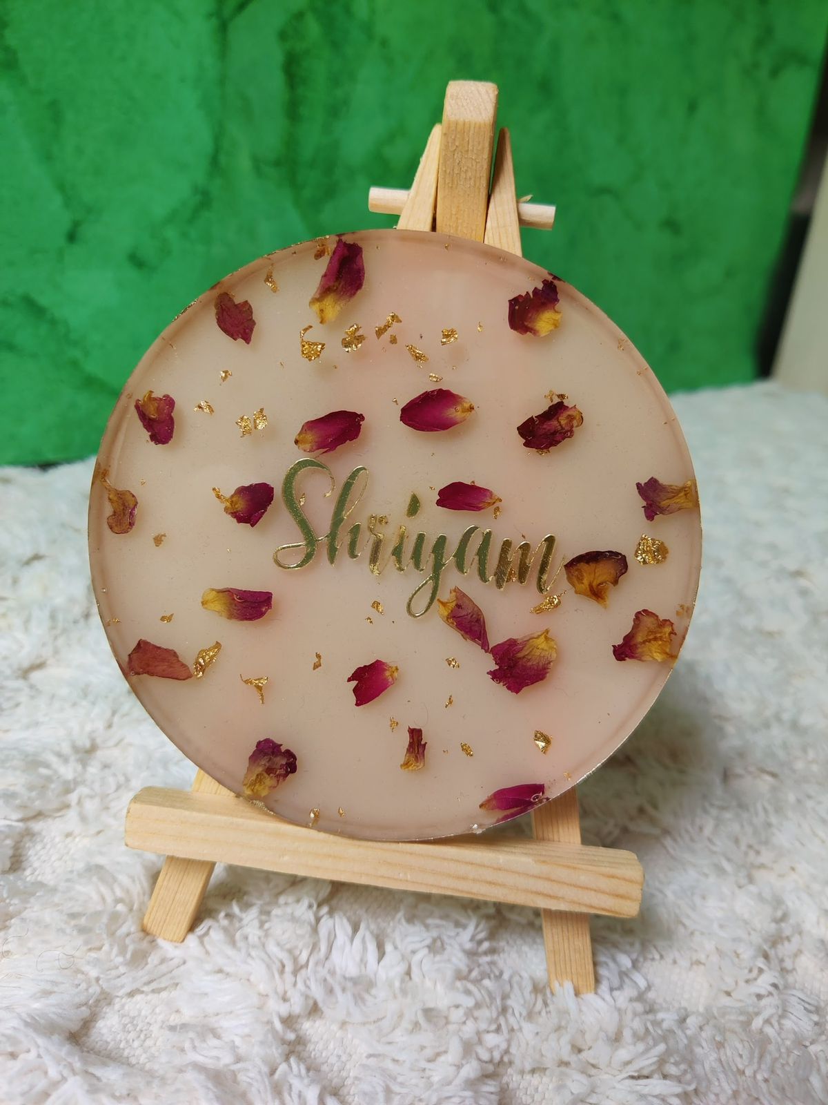 Resin Frame With Customized Name, Quote and Date