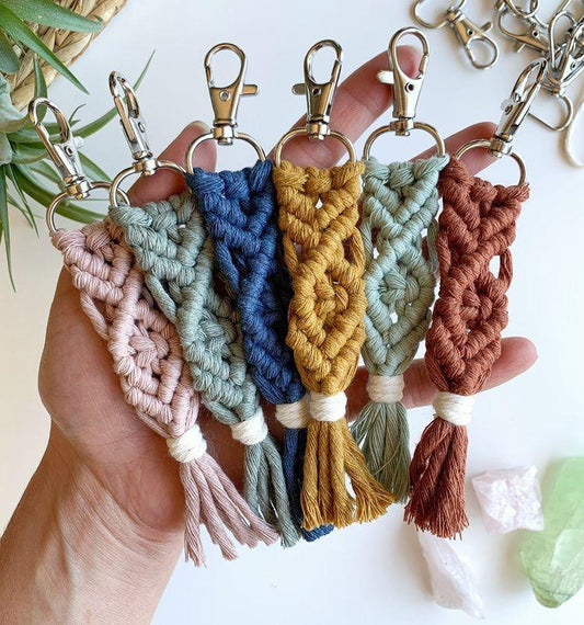 Macrame Colorful Bright Keychain