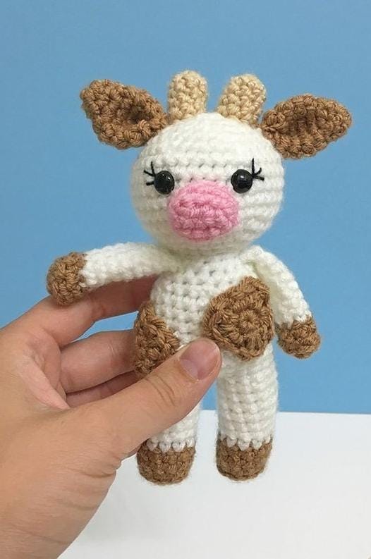 Mini Pasture Pal- Mini Crochet Cows