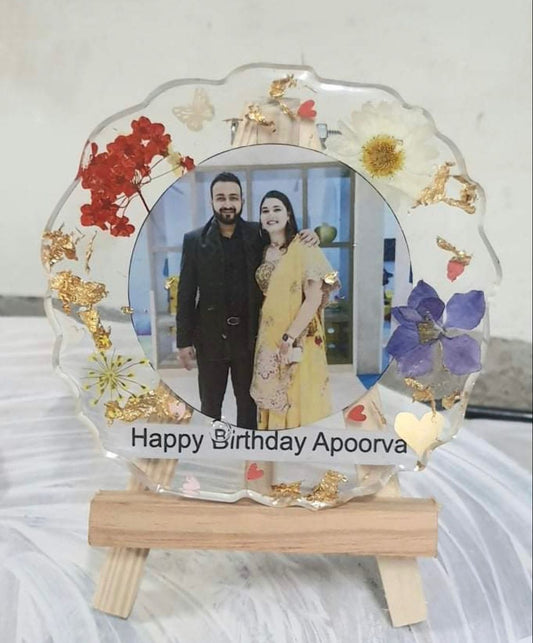 Customized Resin Zigzag Table Top Frame