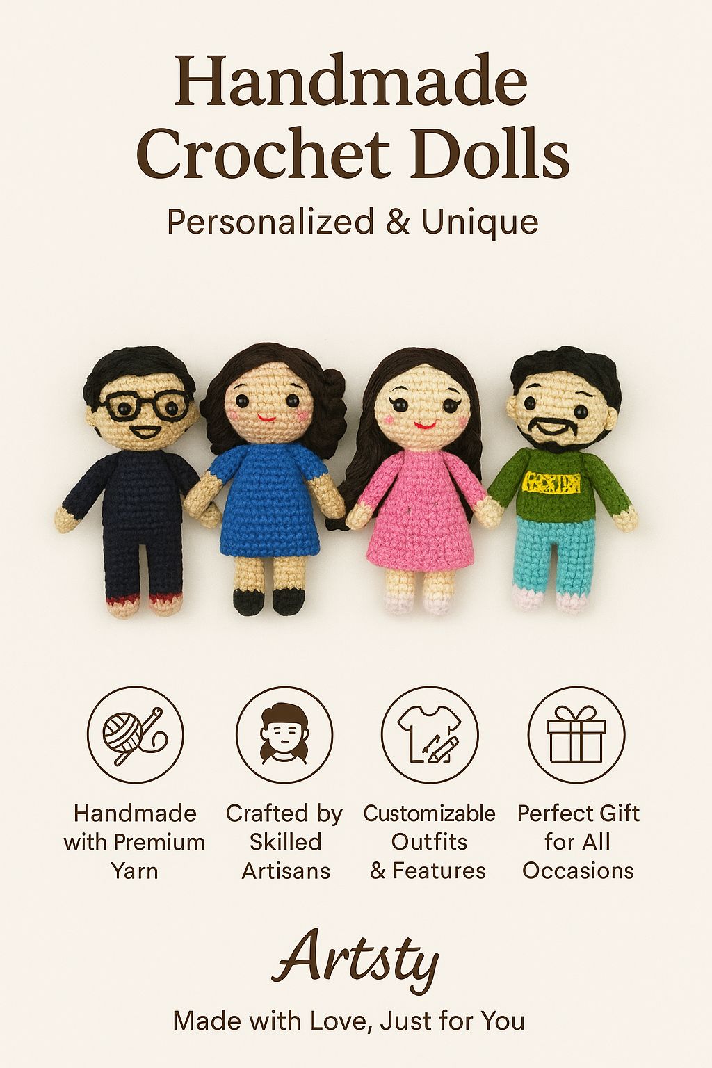Crochet Replica Couple Dolls