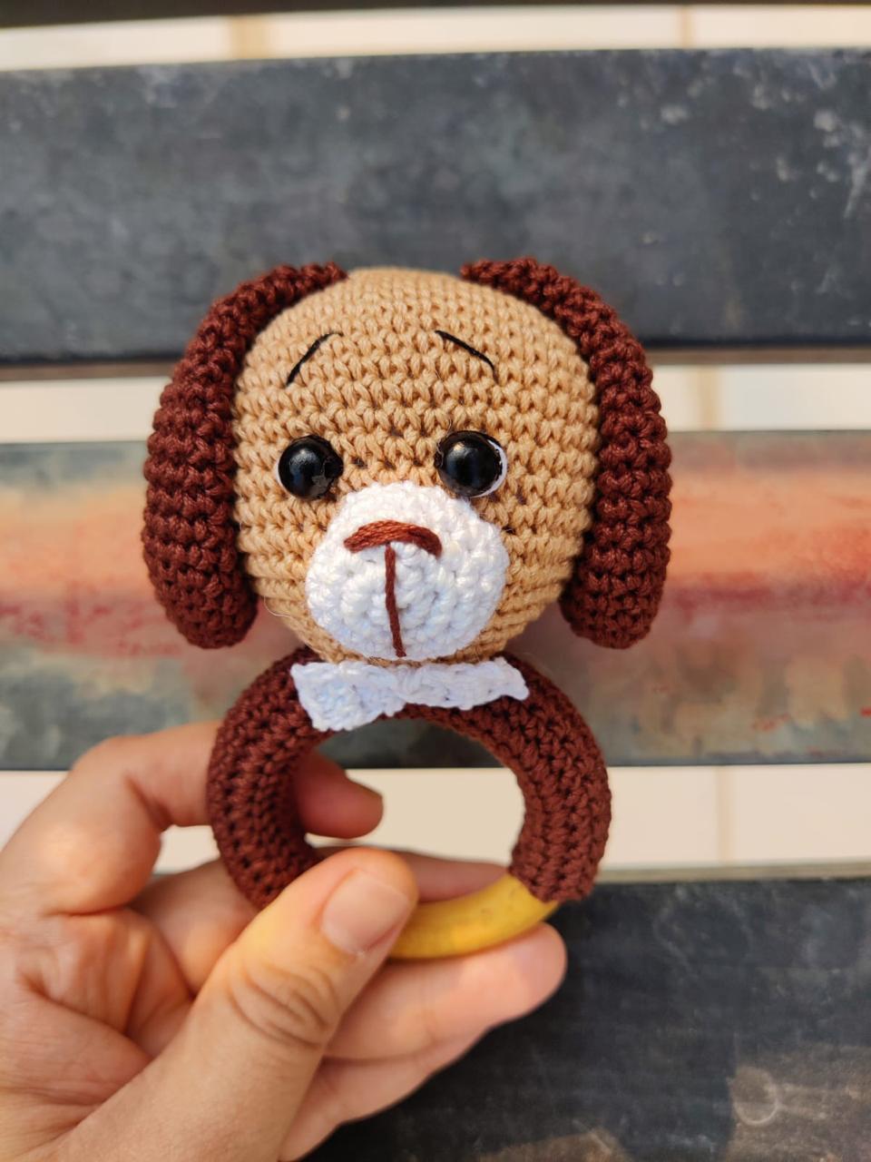 Bark Buddie crochet Teether