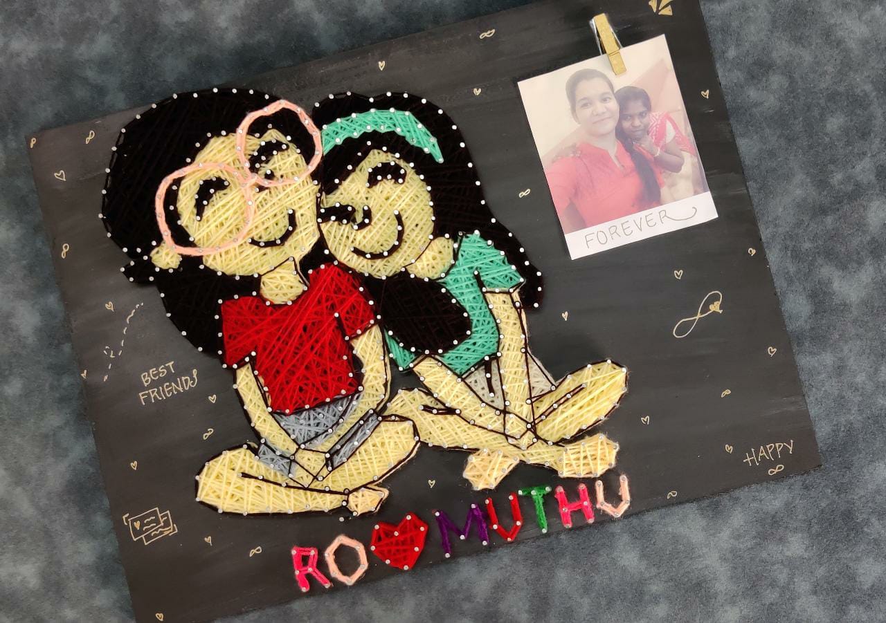Sibling String art