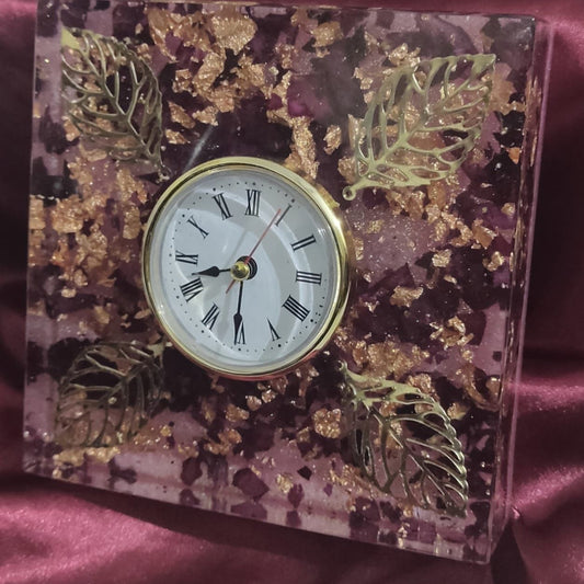 Chic Square Resin Wall Clock