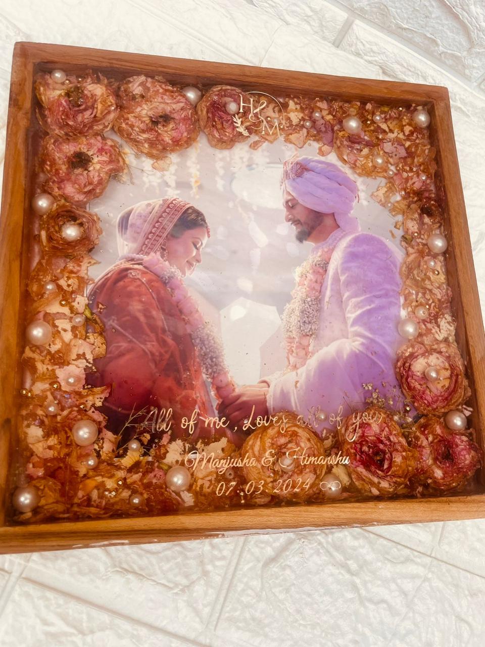 Forever Bloom Resin Frame