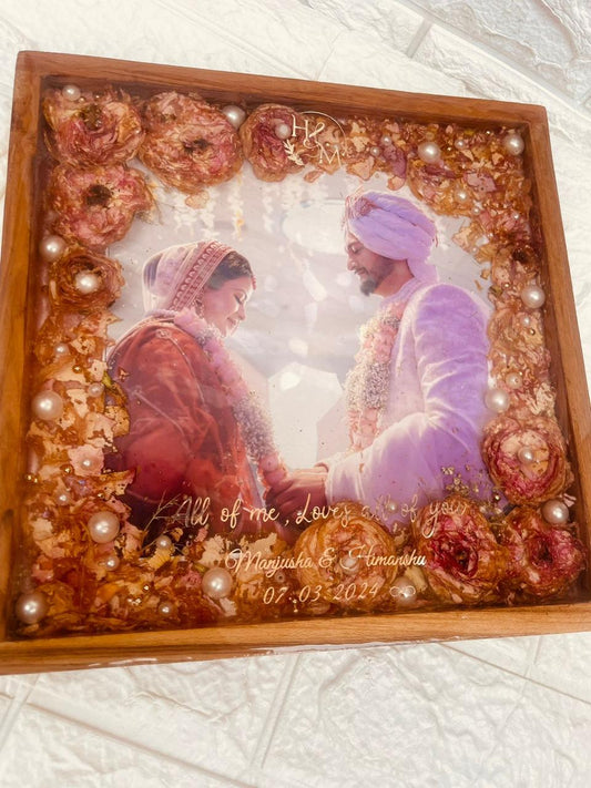 Forever Bloom Resin Frame