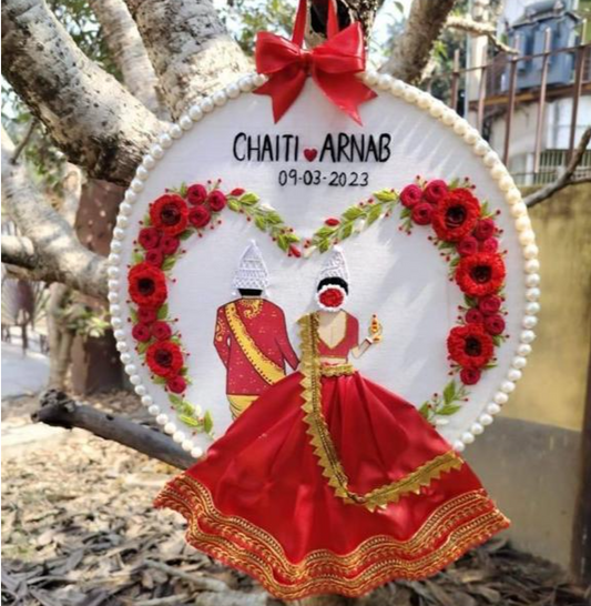 Eternal Couple Love Embroidery Hoop