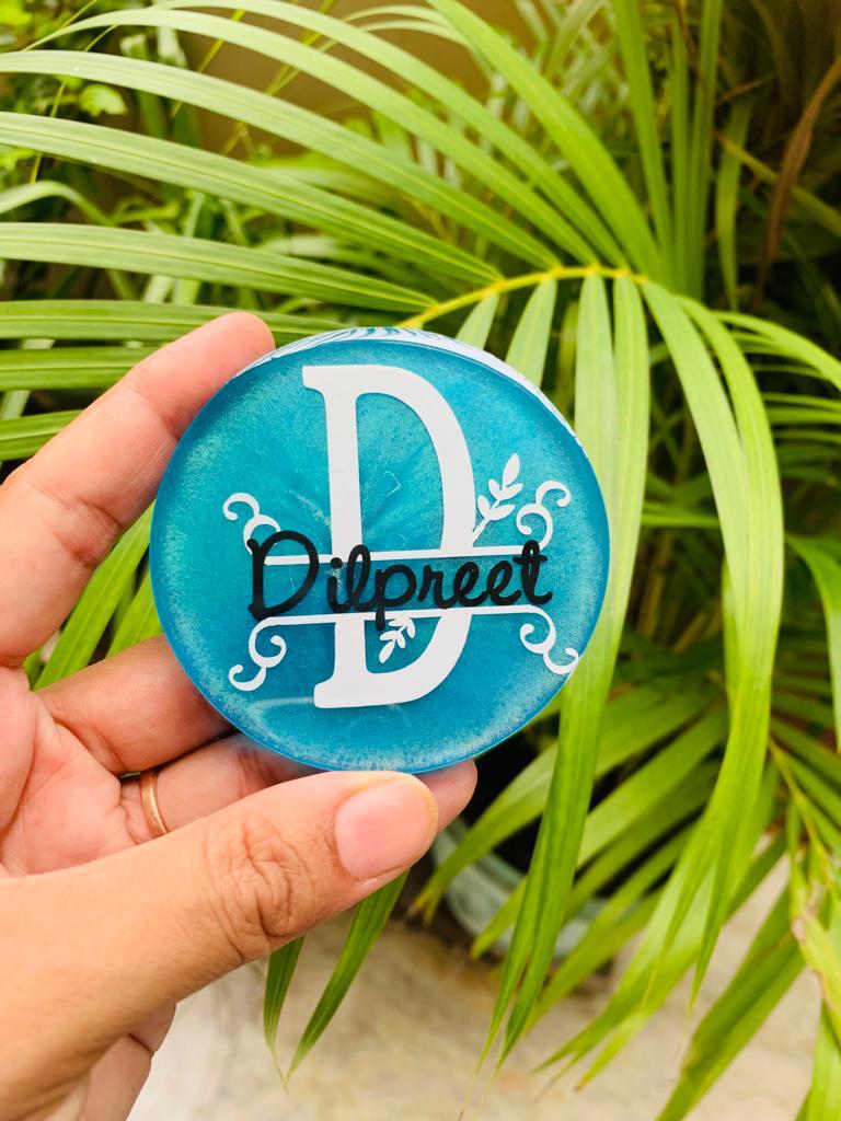 LuxeGleam Custom Resin Coasters