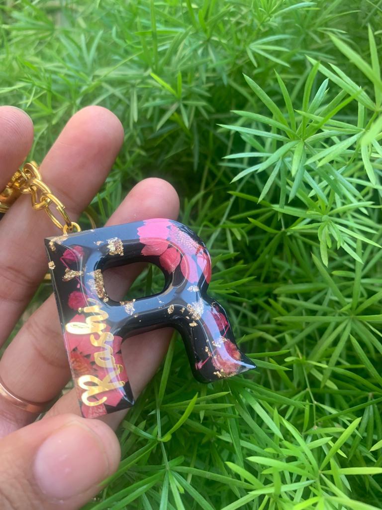 Radiant Reflection Resin Keychain - R