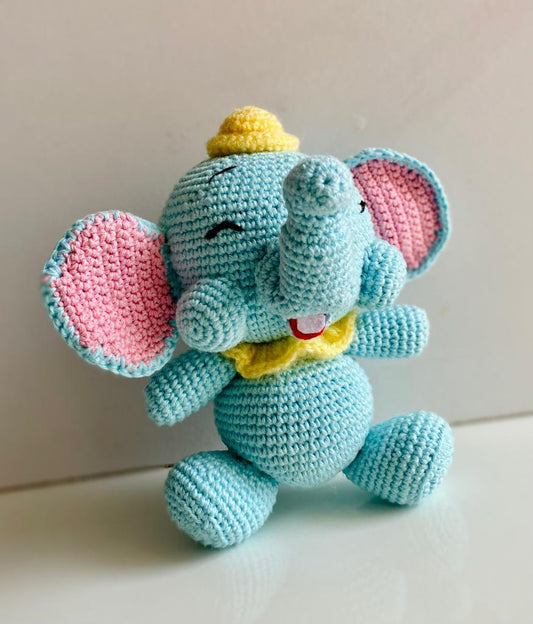 Ellie the Gentle Elephant crochet doll