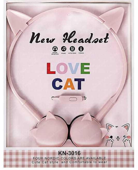 PurrfectSound Pink Cat/Rabbit Wired Headphones