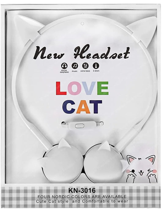 SnowWhiskers Cat/Rabbit Wired Headphones