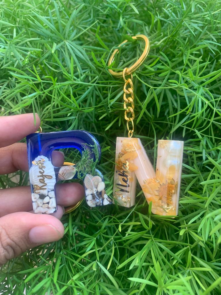 Royal Nexus Resin Keychains - R & N