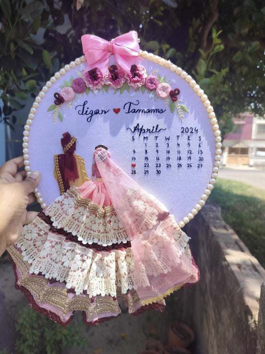 Eternal Embrace Embroidery Hoop