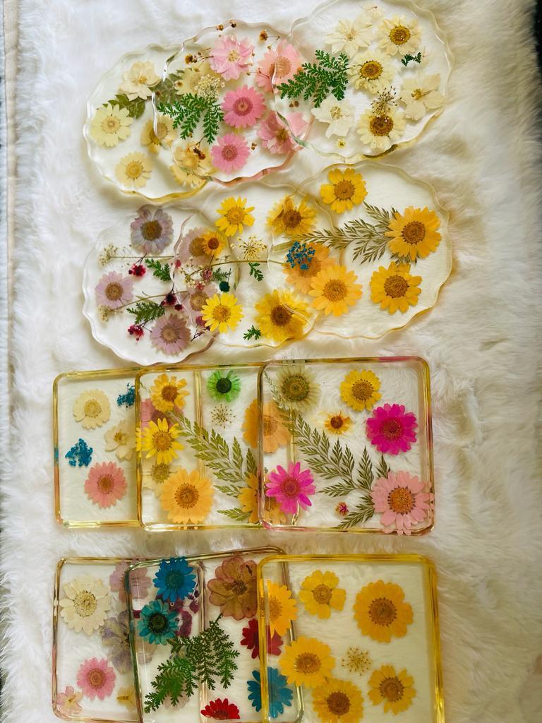 ArtisanTouch Customized Resin Coasters