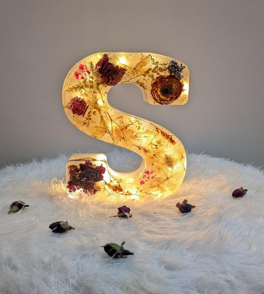 SereniteaGleam Resin Initial ‘S’