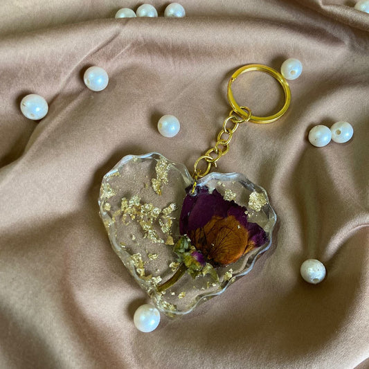 Resinique Keepsakes Heart keyring
