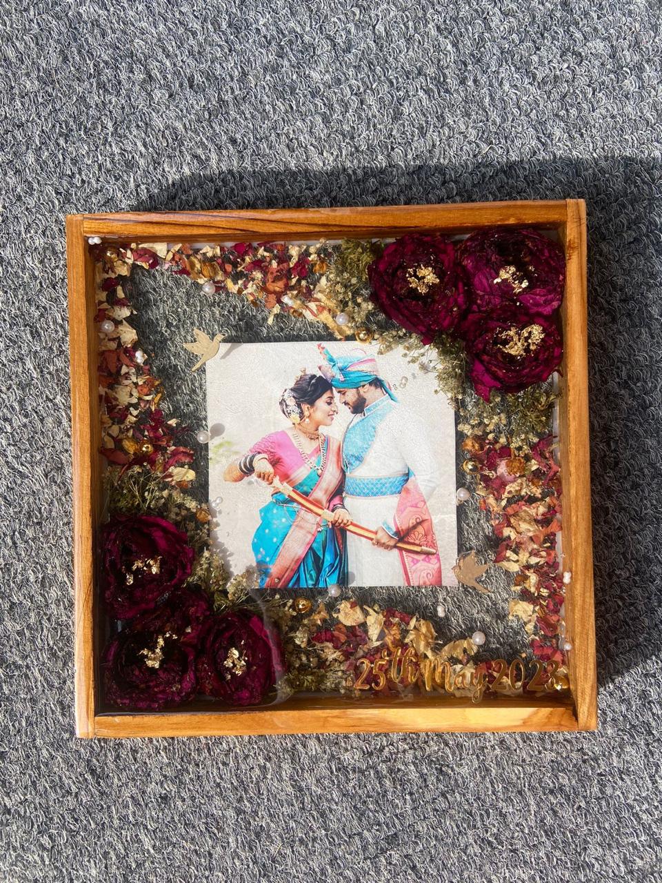 Eternitys Embrace Varmala Preservation Resin Frame