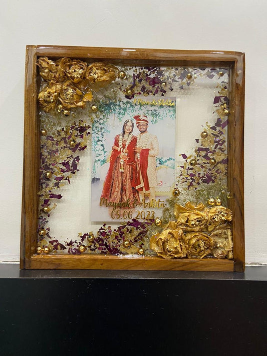Eternitys Embrace Varmala preservation Resin Frame