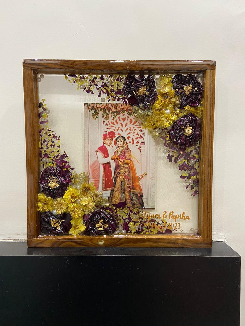 Celestial Bond varmala preservation Resin Frame