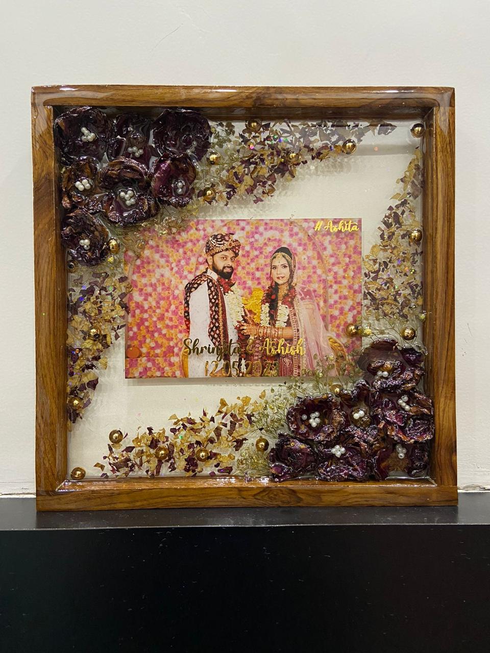 Celestial Bond varmala preservation Resin Frame