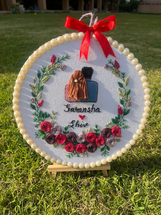 LoveStitch Couples Embroidery Hoops
