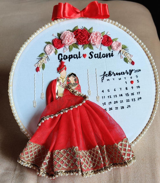 Infinite Romance Rings Embroidery Hoop