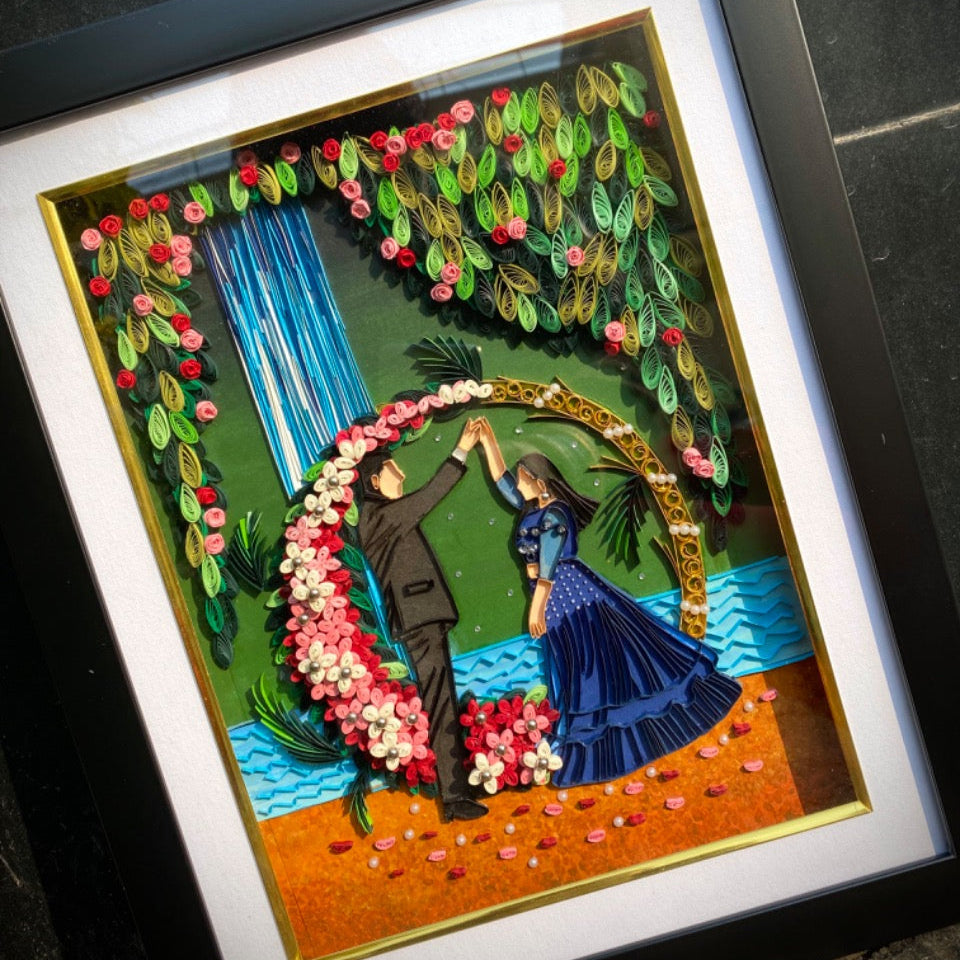 Artful couple Quilling Frame