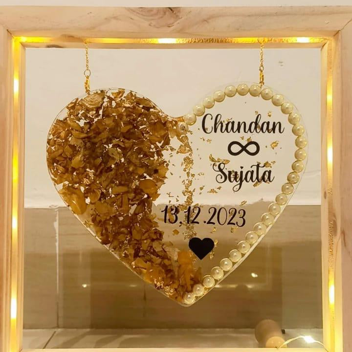 Eternal Affection Resin Heart Frame