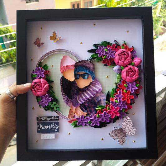 Feathered Love Quilling Art