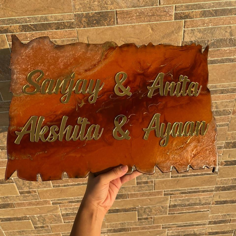 Family Harmony Resin Name Plate
