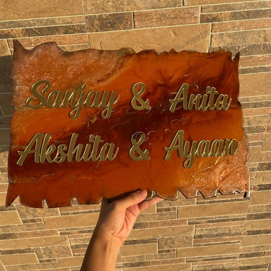 Family Harmony Resin Name Plate