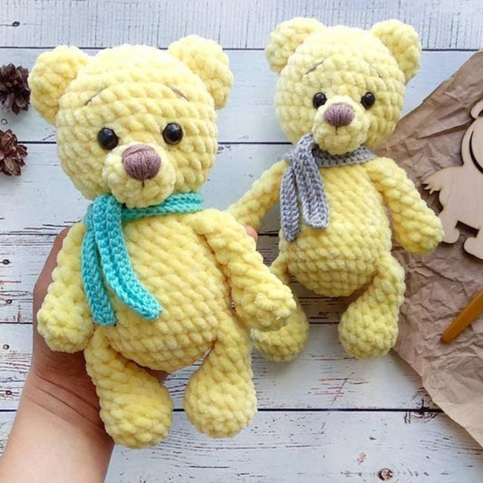 Cozy Cuddle Bear in Velvet Yarn