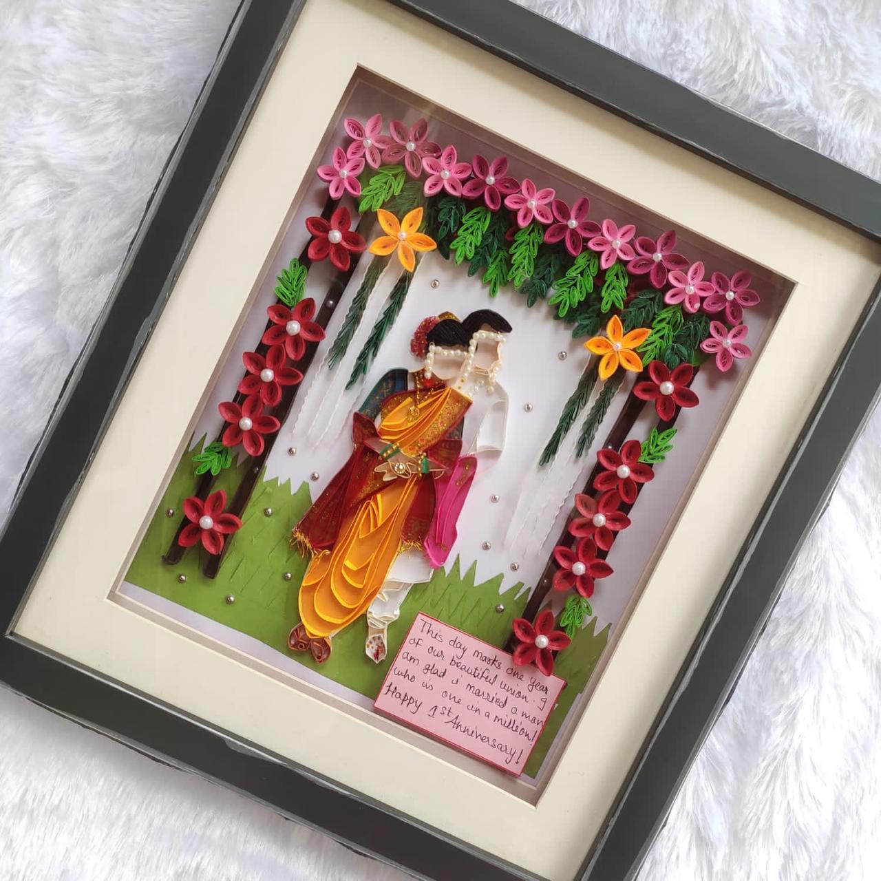 Heartfelt Quilling Portrait