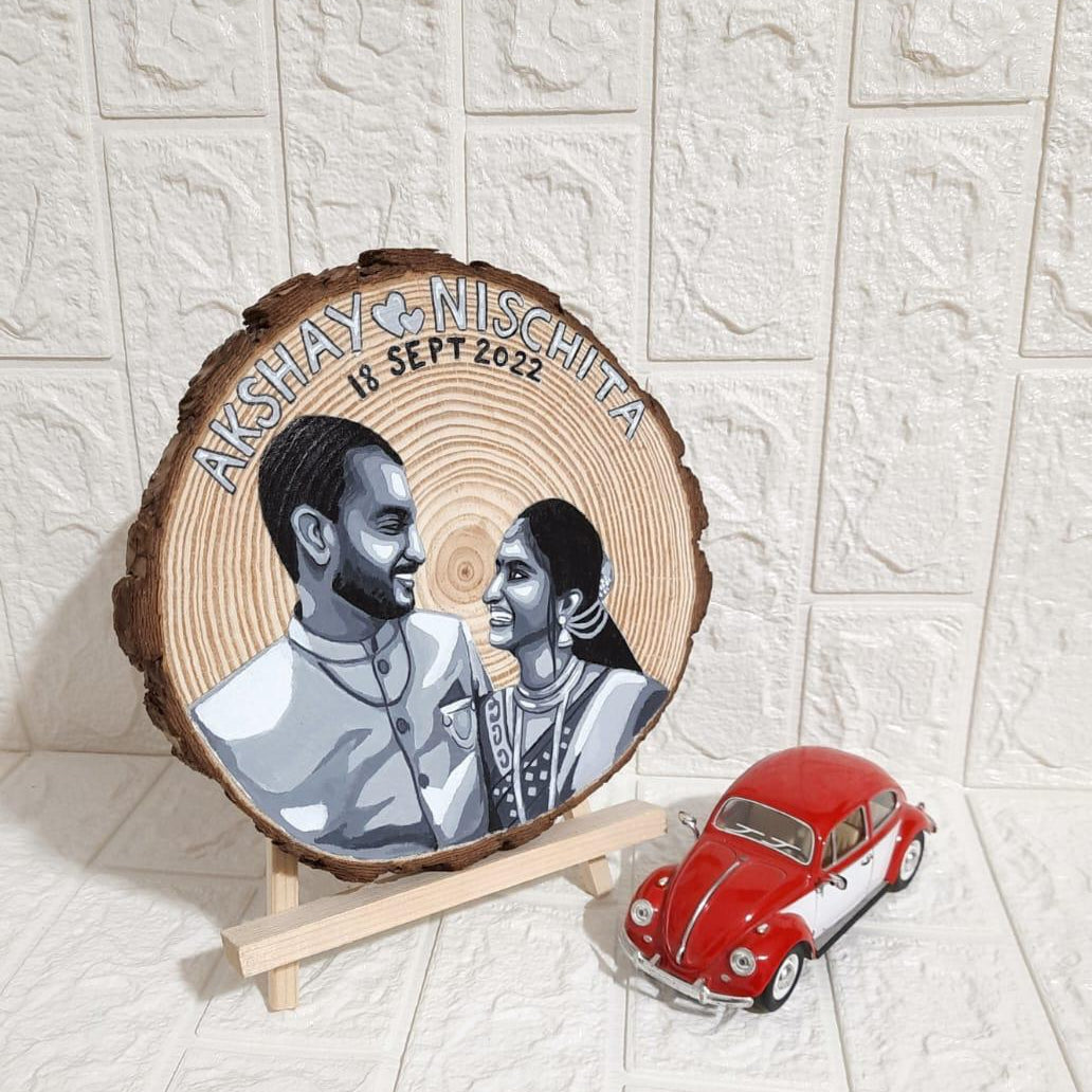 Wooden Canvas Portrait Disc