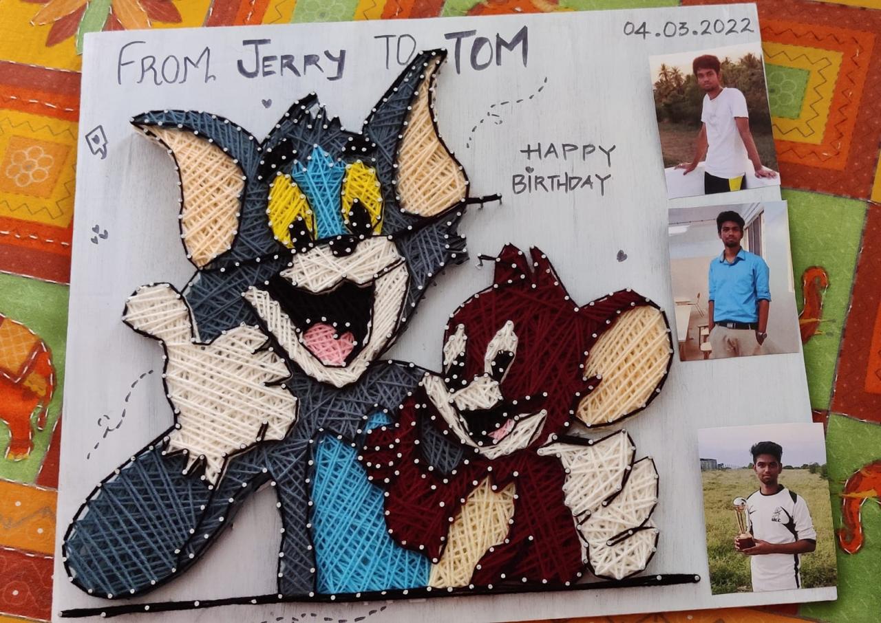 Playful Duo String art