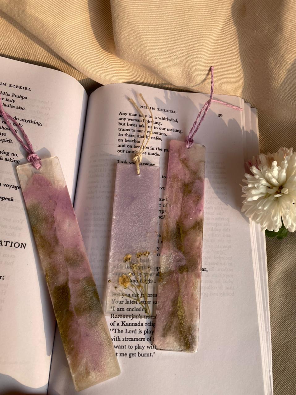 Elegant Engraved resin Bookmark