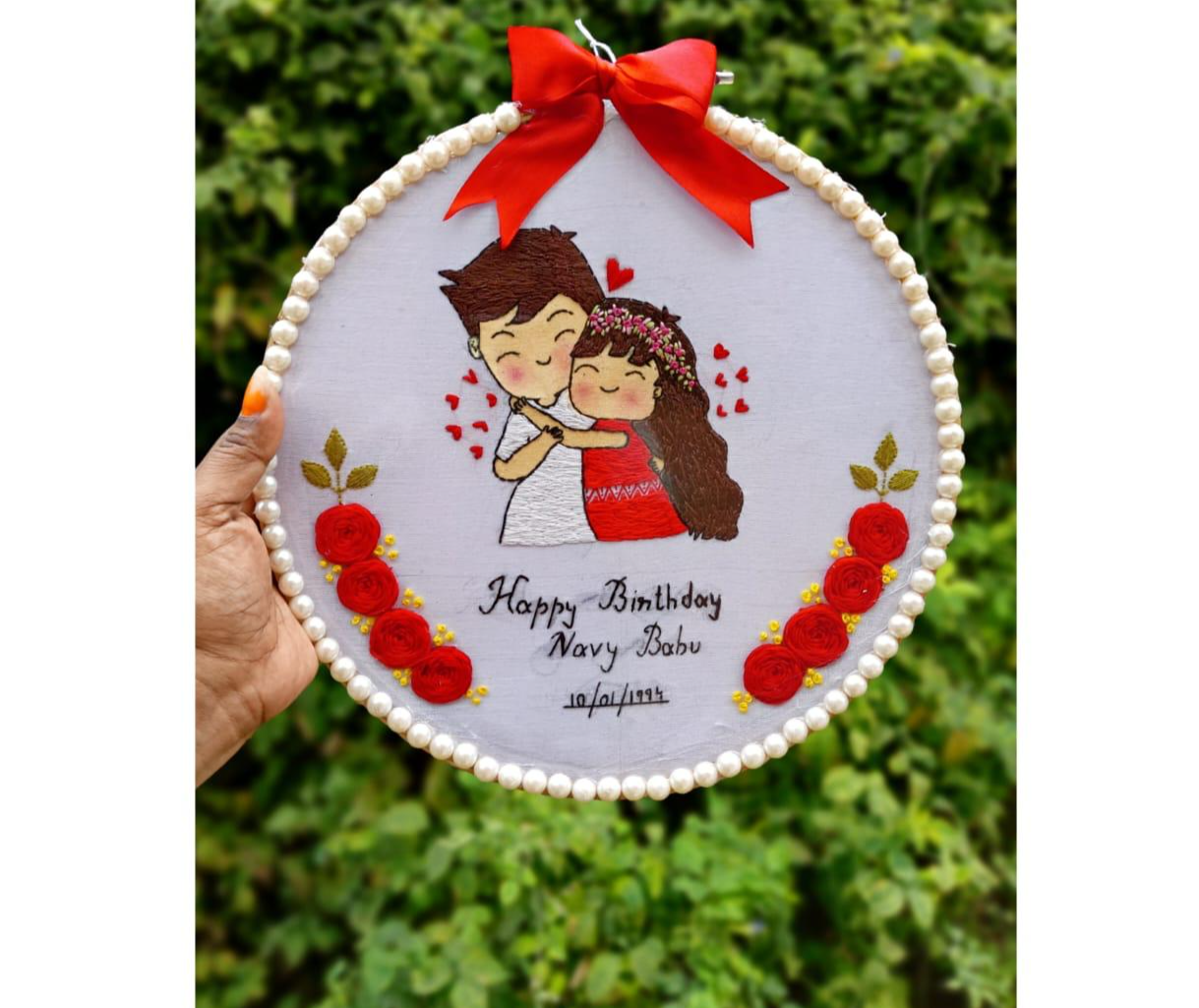 Unbroken Love Embroidery Hoop