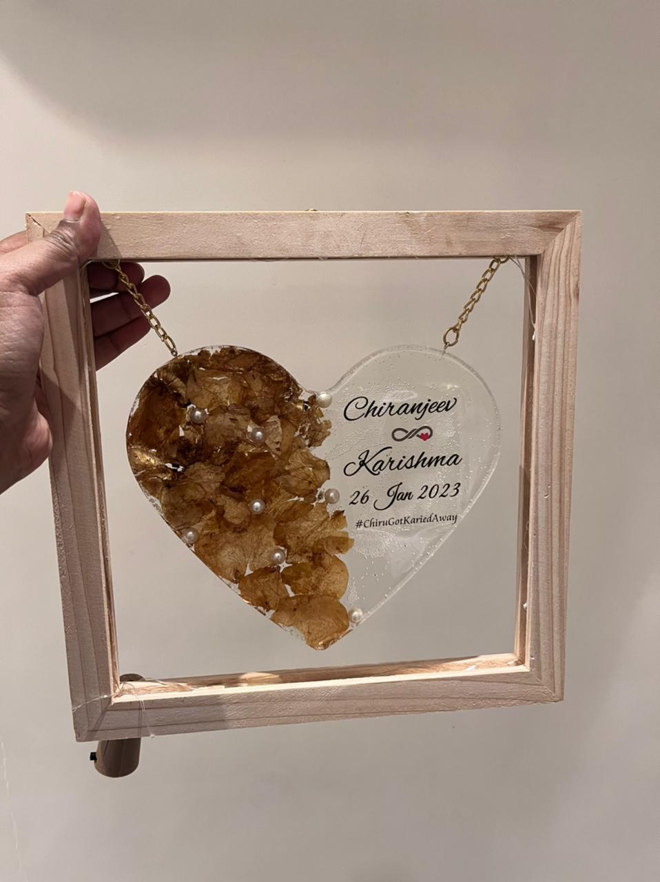 Love's Prism Resin Heart
