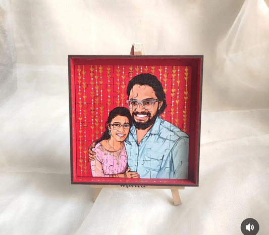 Love Pieces handpainted puzzle