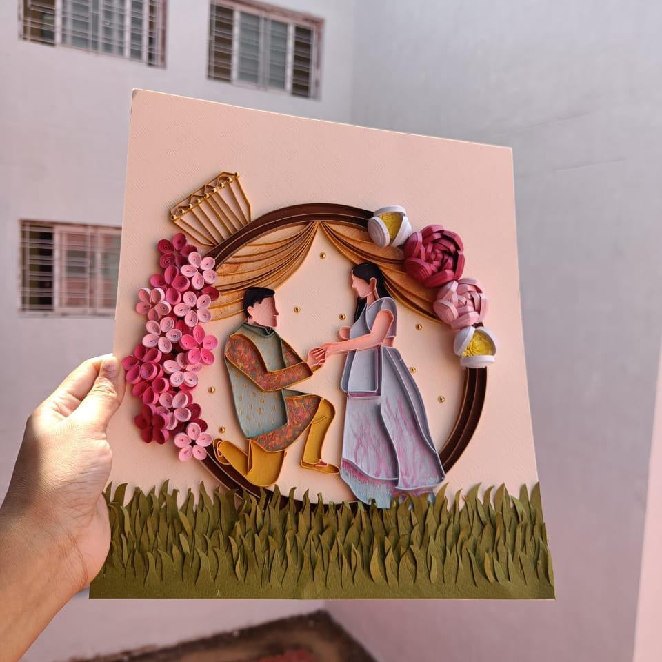Floral Fantasy Quilling art