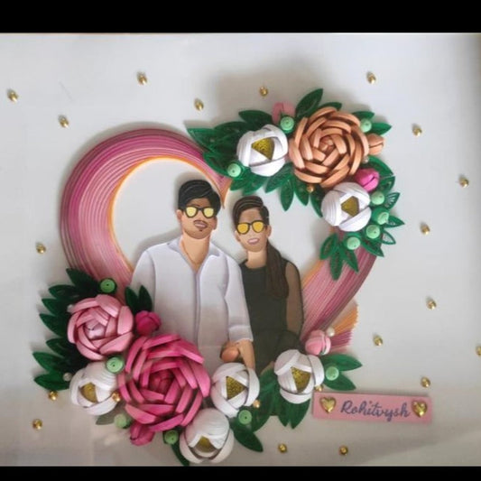 Eternal Bond Quilling Portrait