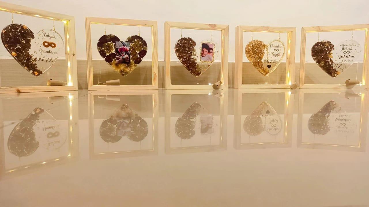 Divine Devotion  Resin Heart Frame